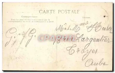 Ruinen des Tempels des Merkur am Gipfel des Puy-de-Dôme — Pittoreske Auvergne — Verlag von Auvergne Pittoresque — Rückseite