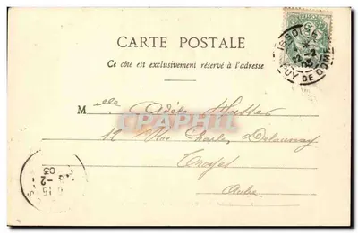 Les Pradeaux - Zamek La Grange-Fort — Auvergne, Imp. Bouthéron et Vassely — Rewers