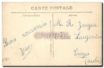 La Bourboule — Funicular Charlannes — G. D'O - 1398 — Rewers