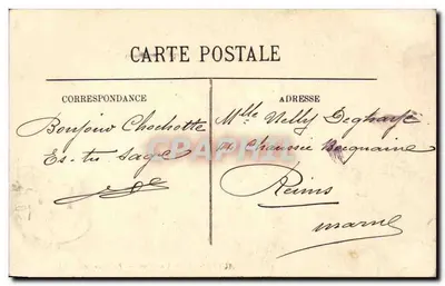 Auvergne — Uma Noite de Casamento — A Dança da Bourrée — LL. — A. Robbaud — Verso