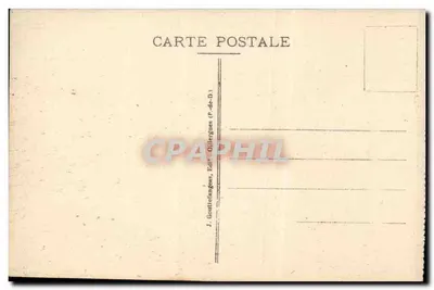 Clermont-Ferrand — Plac Jaude, Pomnik Vercingétorixa, Teatr i Prefektura — J. Gouttefanges, Wyd. Olliergues (P.-de-B.) — Rewers