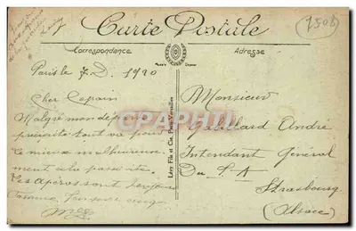Paryż — Panorama ku Placowi Concordii i Seinie — Cola Card nr 710 — Rewers