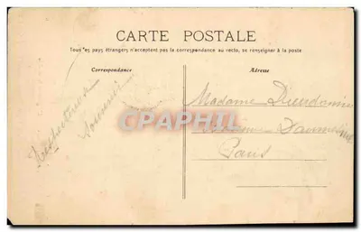 Juilly — Kościół i Urząd Miejski — Fototypia A. Rep & Filliette, Château-Thierry. Col. R-F — Rewers