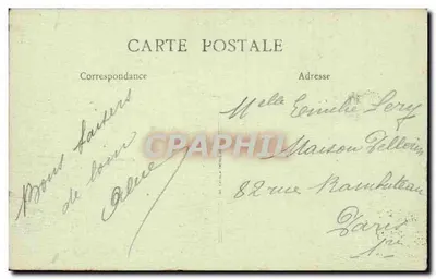 Villiers-sur-Morin — Pitschappelijke locatie — Uitgave Bloch, Tabaks, Hotel-Restaurant — Achterkant