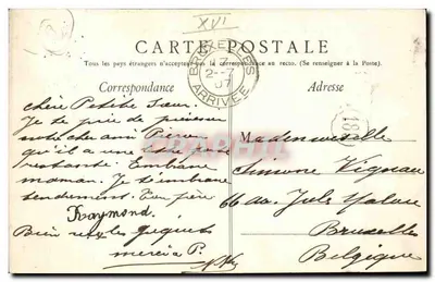 Paryż — Avenue du Bois de Boulogne — Wydawnictwo E. Vignare — Rewers