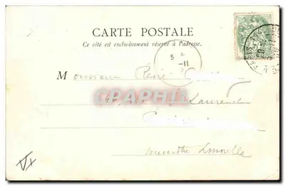 Die Seine am Pont du Carrousel — Paris — B.F. Paris n°69 — Rückseite