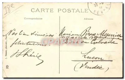 Paris - Vieux-Montmartre — Rue de l'Abreuvoir, data do século XVII — J. Hauser, fot.-editora, Paris — Verso
