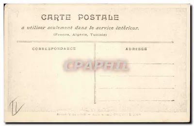 Paris ngập lụt (tháng 1 năm 1910) — Avenue d'Antin — xuất bản không xác định — Mặt sau