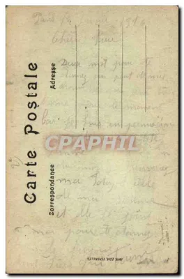 Parijs — Boulevard des Capucines en het Grand Hôtel — H. V. Parijs — Achterkant