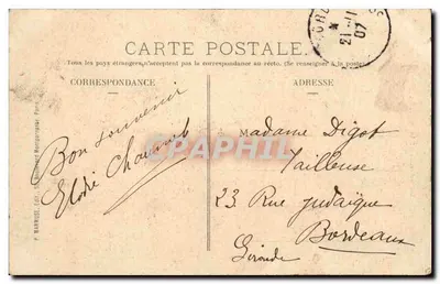 Paris — A Coluna da Bastilha — P. Marhuse, Ed. Paris, n° 433 — Verso