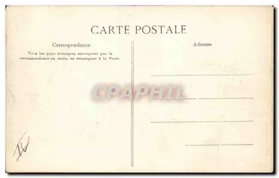PARIS — Hôtel de Ville — Héliotypie E. Le Deley, Paryż — Rewers