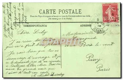 París — El Sagrado Corazón — Bons souvenirs, n° 1177 — Reverso