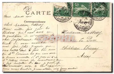 Paryż – Gminny Urząd XVI dzielnicy, Rue de la Pompe — C. M. n° 680 — Rewers
