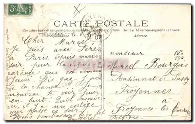 Boulevard en Poort Saint-Denis — Parijs — uitgever Dreyfus, n° 448 — Achterkant