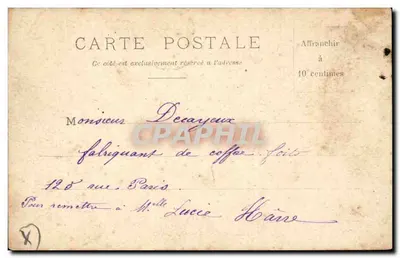 Parigi — Piazza della Repubblica — Cioccolato dell'Arraday — Verso