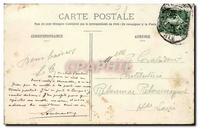 Versailles - Escola Normal de Professores - Fachada principal, Boulevard Lesseps — Verso