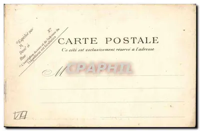 París — La Escuela de Puentes y Carreteras — P.P.C. París — Reverso