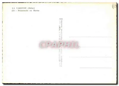 La Varenne (Seine) — Spacer po Marne — wydawca CIM, nr 610 — Rewers