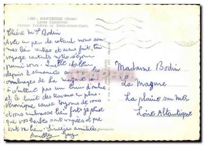 Lycée Condorcet — Nanterre — wydawca Lycée Condorcet — Rewers