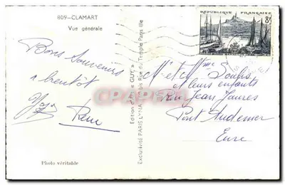 Clamart — Vista geral — Edição GUY — Verso