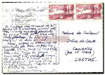 Parigi — Cattedrale di Notre-Dame, Arco di Trionfo, Opéra, Sacré-Cœur — Edizioni d'Arte Martel — Verso