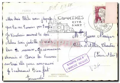 Luxemburg i ogrody — Paryż — Wydawnictwo Chartres Cité d'Art — Rewers