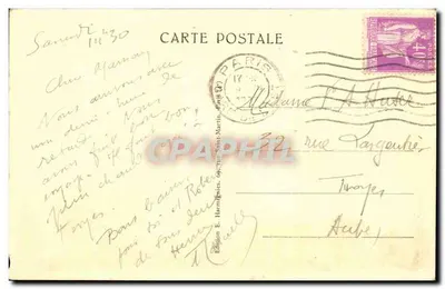 Paryż — Plac i Kolumna Vendôme — Harmignies, nr 112 — Rewers