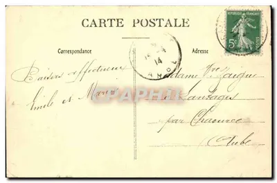 PARIS — El Gran Hôtel y el Boulevard des Capucines — L. P. — Reverso