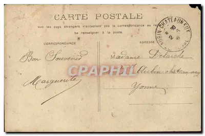 PARIS - Palazzo del Luxembourg — vista del giardino con colonna — editore non visibile — Verso