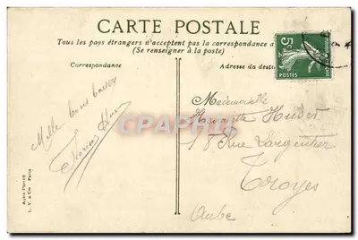 Place Lamartine — Paryż — wydawca LVACE nr 127 — Rewers