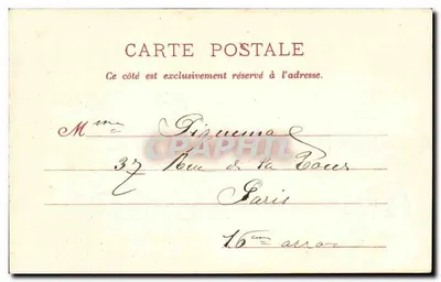 Igreja de São Germain de Charonne — Paris — editor Z. Juchnace, n° 98 — Verso