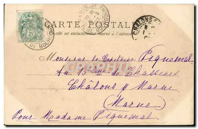 Paryż - Gare de Lyon — widok na budynki z zegarem — wydawca Paryż, n°78 — Rewers