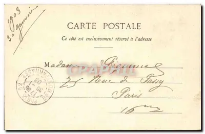 Paris - Monumento de Sainte-Beuve no Luxembourg — editor Porteau, n° 382 — Verso