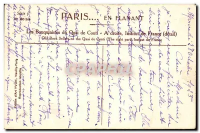 Kajek Seiny — Książki na kajaku Conti — Wydawnictwo Art YVON, Neully-Paris — Rewers