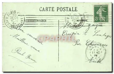 Paris (VIIIe) — A Rue Royale vista em direção à Place da Concorde — LL — Verso