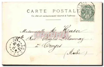 Paris — Tribunal do Comércio e a Conciergerie — editor a determinar, n° 276 — Verso
