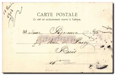 Paris — Guy de Maupassant — B.F. Paris, n°16 — Verso