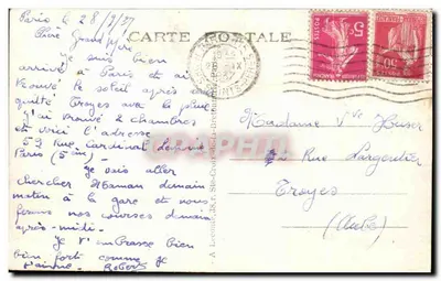 París — El Palacio del Luxemburgo — A. L. — n° 153 — Reverso
