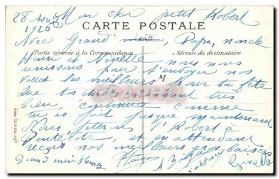 Paris — O Ópera e a Estação do Metropolitano — Lévy fils & Cie, Paris — Verso