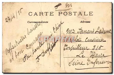 Parijs — Beeld en Piazza della Repubblica — C.M. n°41 — Achterkant