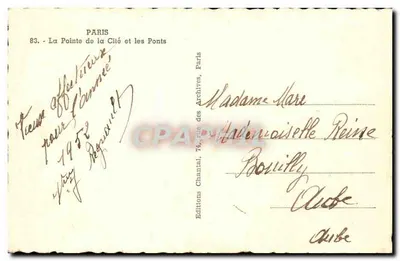 Paryż — Wyspa Cytadeli i mosty — Wydawnictwo Chantal, Paryż — Rewers