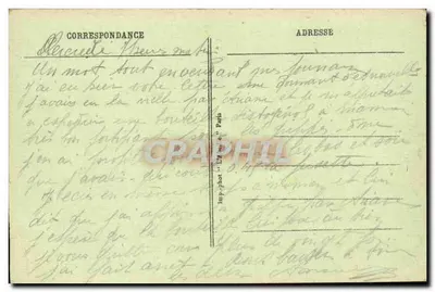 Paryż — Rue de Rivoli i Ogrody Tuileries — Stara pocztówka n°178 — Rewers