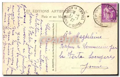 Arc de Triomphe — Pamiątka Paryża — A.L. — Rewers