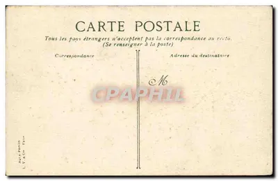 Parigi, Bois de Boulogne, 11 ore a mezzogiorno. Il Sentier de la Vertu — Editore L. V. & Cie, n° 1435 — Verso