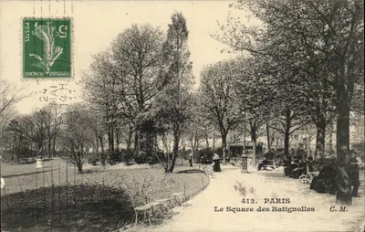 O Square des Batignolles — Paris — C.M. n°412