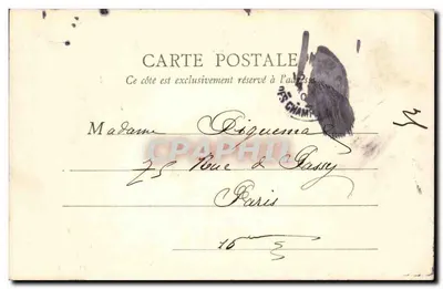 Paryż — Place de la Concorde — widok z kolumną i obeliskiem — F.R., Paryż, nr 23 — Rewers