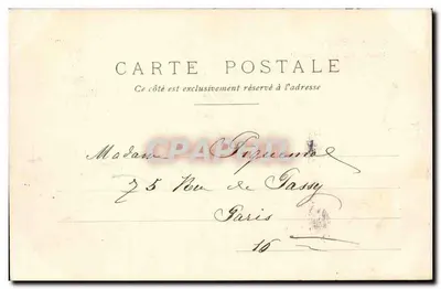 Mairie del IV° Arrondissement — Parigi — editore sconosciuto, numero di serie non visibile — Verso