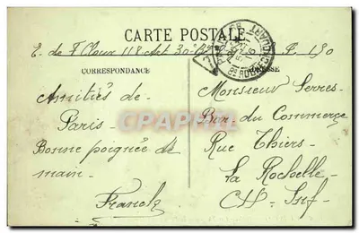 Parijs (X°) — Boulevard en Theater de Porte Saint-Martin — LL — Achterkant