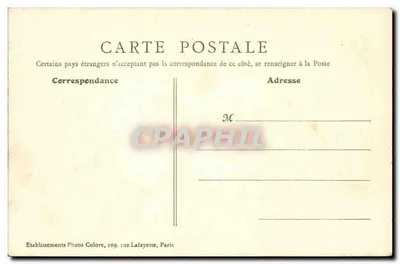 Paris - Boulevard des Italiens — lebendige Ansicht mit Kutsche und Fußgängern — B. J. C. — Rückseite