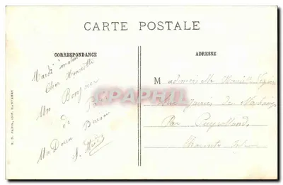 Paryż — Pałac Trocadéro, zbudowany na wystawie z 1878 — J.C. 541 — Rewers